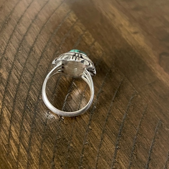 Malachite Sterling Silver Ring - Picture 2 of 7